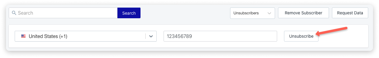 SMSBump Lists & Segments | Unsubscribe contacts manually
