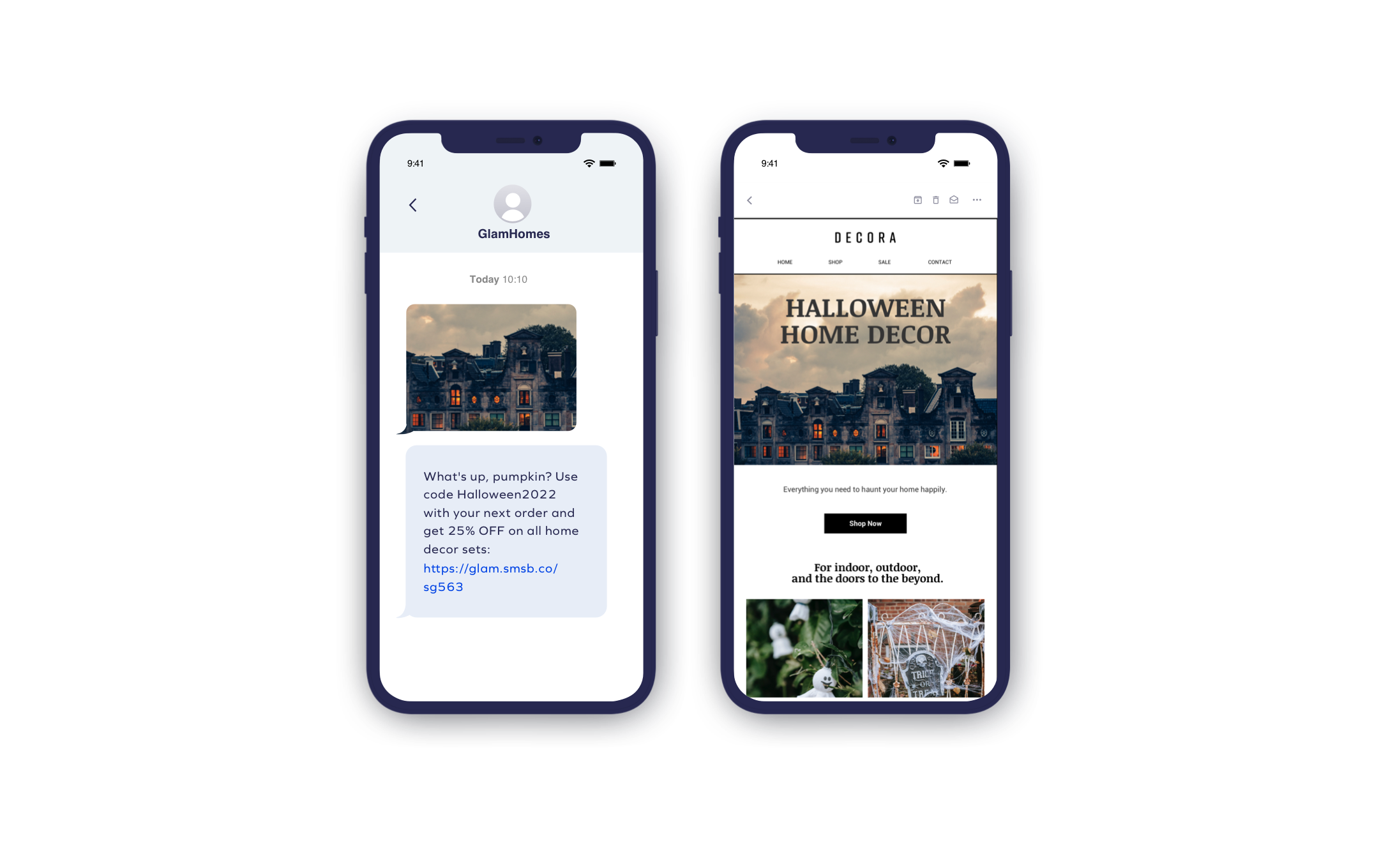 Halloween SMS & Email Templates