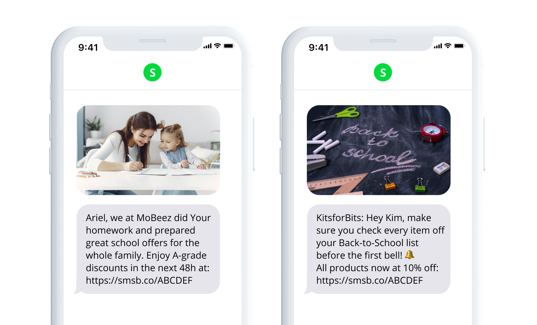 Back-to-School SMS Templates