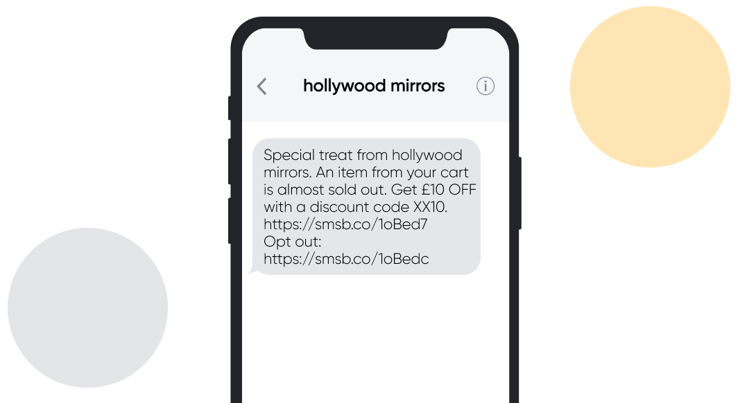 hollywood_mirrors_abandoned_cart_reminder_SMSBump