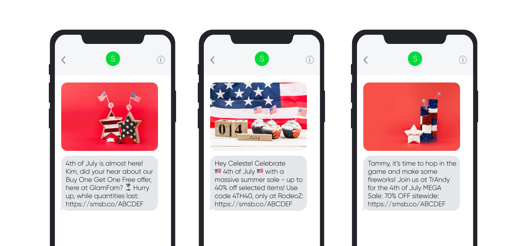 4th of July SMS Templates
