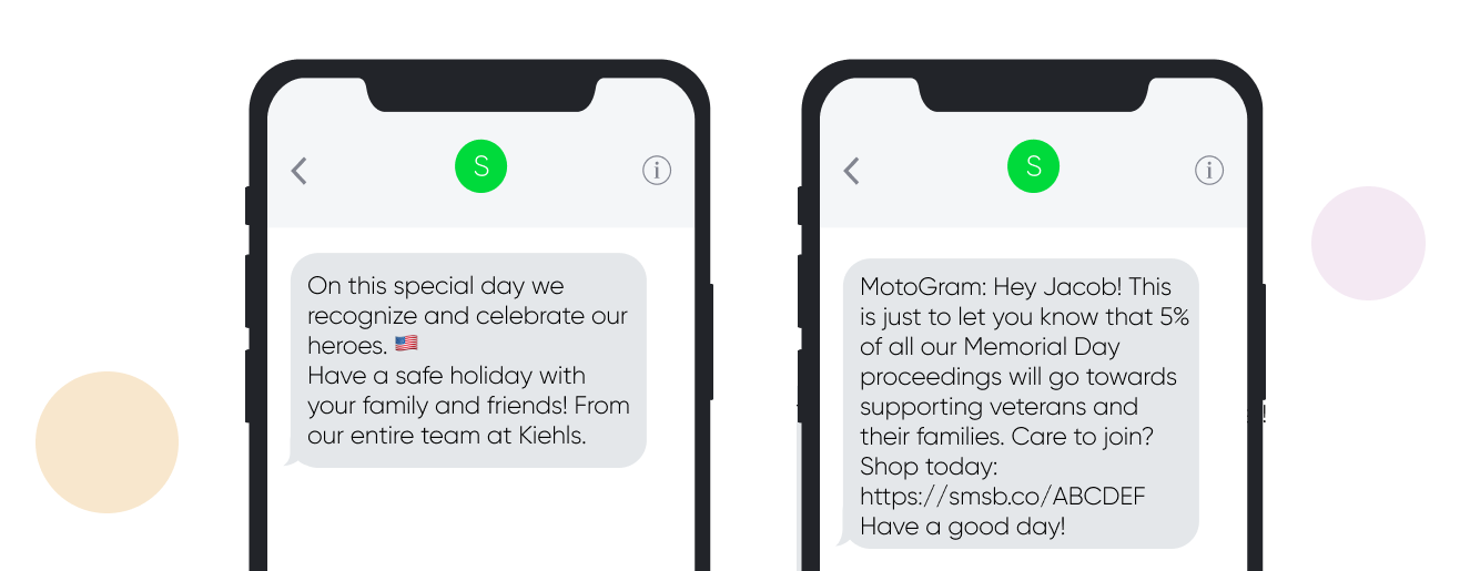 Memorial Day SMS Templates
