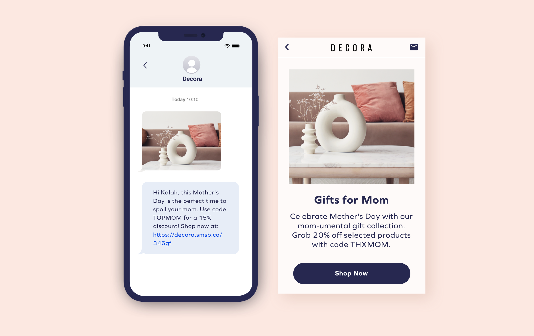 Mother's Day SMS & Email Template