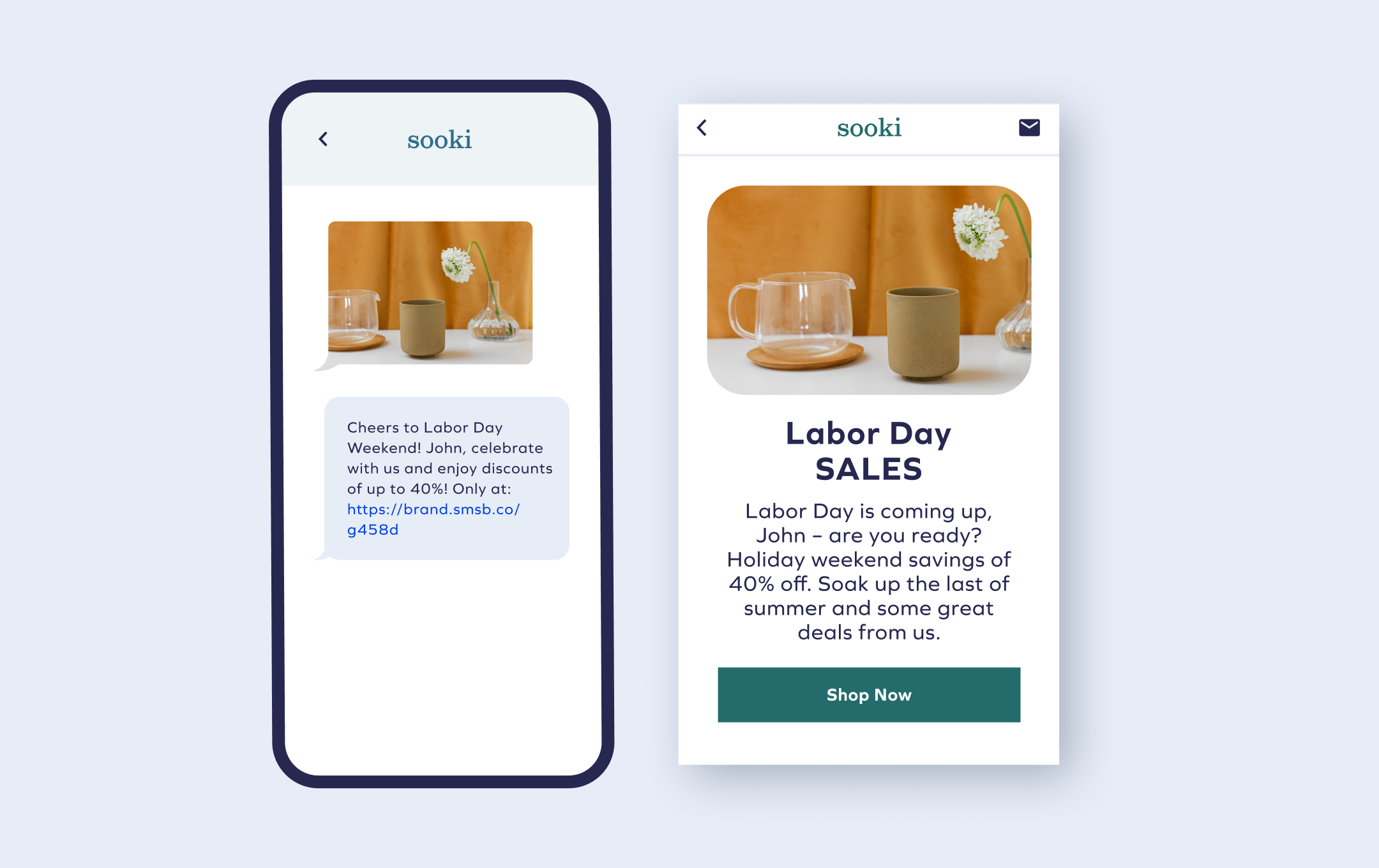 Labor Day SMS & Email marketing